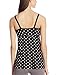 Leading Lady Women's Comfort Nursing and Maternity Cami Tank, Black/Tan Dots, Large