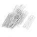 Uxcell a14121900ux0392 Drapery Curtain Tape Steel 4 Prongs Pinch Pleat Clips Hooks 15pcs (Pack of 15)