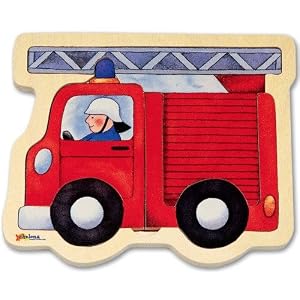 Fire Engine Mini Discovery Puzzle by Chelona