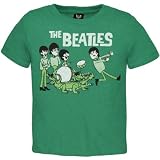 The Beatles - Green Cartoon Toddler T-Shirt