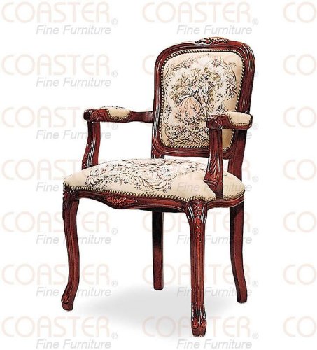 Italian Provincial Arm Chair in Dark Oak - Coaster
