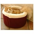 Small 16" Cat Cuddler Pet Bed - Burgundy