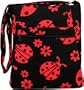 Red Black Ladybug Messenger Style Bag Purse Handbag