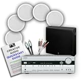Onkyo TX-SR506 Receiver (Silver) + 5 x SpeakerCraft CRS7 in-ceiling speakers + Q Acoustics Q-AV Subwoofer (Black) + Creative Audio £105 cable bundle (see below for details) + 9 page Creative Audio Quickstart Guide. 2 Year Guarantee.