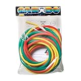 Cando 10-5384 Black/Silver/Gold Low-Powder Exercise Tubing PEP Pack, Difficult Resistance
