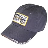 Reebok Nashville Predators Old Orchard Beach Distressed Canvas Slouch Adjustable Hat with Camo Undervisor