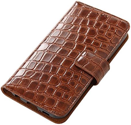 Samsung Galaxy S6 Edge Plus Case Genuine Leather Wallet Case Naborsa Case S6 Edge Plus (Croco Camel)