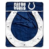 NFL Indianapolis Colts 50-Inch-by-60-Inch Micro-Raschel Plush Throw "Livin Large" Design