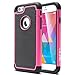 ULAK iPhone 6S Case,iPhone 6 Case, Knox Armor iPhone 6S 4.7 Case Shock Absorbing Hybrid Rugged Slim Cover Shell w/Plastic Outer & Rubber Silicone Inner Cover(Light Pink)