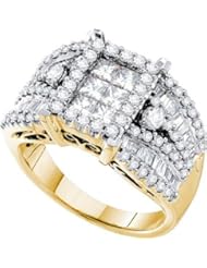 2.00 CTW DIAMOND FLOWER RING