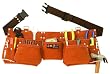 BOURN TOUGH LCP-19 Extra capacity split suede leather contractors tool belt