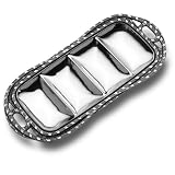 Wilton Armetale Sweetgrass Rectangular Diveded Tray