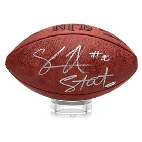 <b>Shawn Merriman Signed Football Inscribed Lights Out UDA</b>