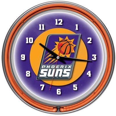 Trademark Phoenix Suns Double Ring Neon Clock