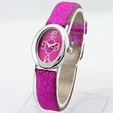 MANHATTAN by CROTON Women's Fushia Pink Sparking Strap Watch. Model: CMH5093PK