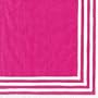 Stripe Border Fucshia Beverage Napkins