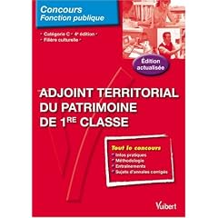 N�76 Adjoint territorial du patrimoine de 1e classe - fili�re culturelle - cat. C