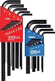 UPC 037516100221 product image for Eklind Tool 10022 Hex Keys Standard & Metric 22 Piece Set | upcitemdb.com