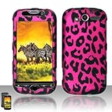 HTC MyTouch 4G HD Emerald Hot Pink Leopard Skin Design Premium Phone Protec ....