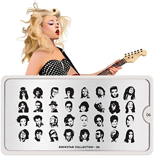 MoYou-London Nail Stamping Plate Rockstar Collection 06 US Stock