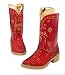 Disney Exclusive Toy Story 3 Red Sparkle Jessie Boots 11/12