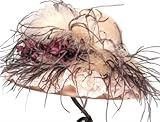 IMAGE OF Victorian Style Antique Lace with Burgundy Hat from 'Walk-N-Park' Collection