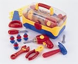 Klein - 8179 - Déguisements et Imitations - Bricolage - Caisse à Outils - Grand Modèle avec Perceuse