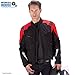 Nomad Motorcycle Jacket for Men, Ironborn Biker Jacket, Cruiser Sportsbike Enduro Mens Riding Jacket with Armor Protection (X-Large, Red)
