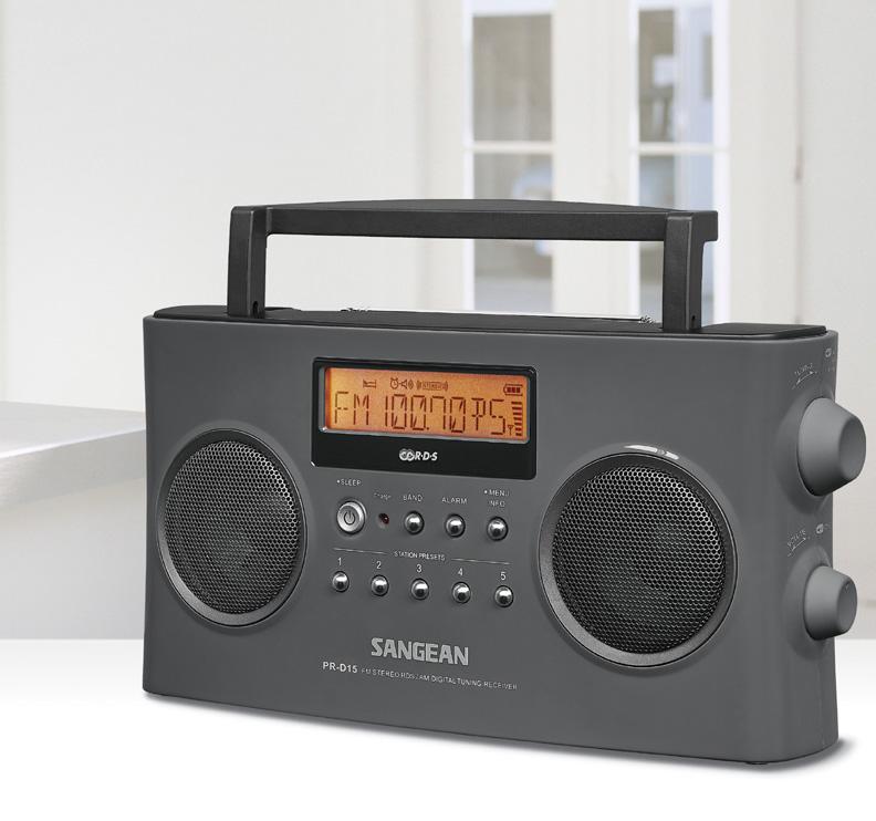 Sangean PRD15 FMStereo/AM Rechargeable Portable Radio