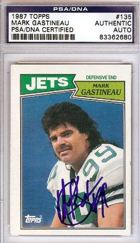 mark gastineau autographed hand signed 1987 topps card psa dna 83362680b00bu4w9ae don t miss