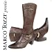 MARCO TOZZI premio Damen Langschaft Stiefel, Echtleder, antishokk Absatz, mokka braun antic