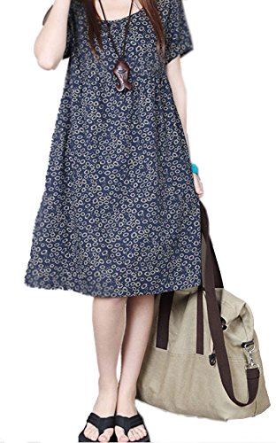 Womens Casual Slim Fit Floral Print Plus Size Short Sleeve Chiffon Blouse