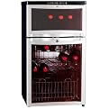 Sunpentown Double Door 28-Bottle Wine and Beverage Cooler