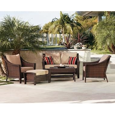 Outdoor Patio Home Rolston Wicker 4-pc. Conversation Set