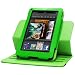 Fosmon 360 Degree Revolving Case with Multi Angle Stand for Kindle Fire - Green