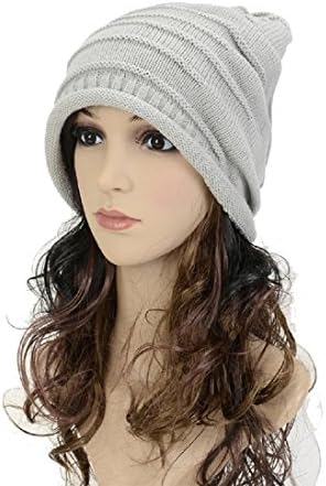 Knitting Wool Pile Folds Tide Baotou Hat (!D)
