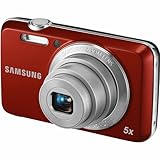 Samsung EC-ES80 Digital Camera with 12 MP and 5x Optical Zoom (Red)