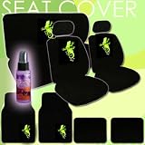 16 Piece Auto Interior Gift Set - 2 Gecko Design Front Low Back Universal Size Bucket... by Yupbizauto
