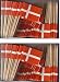 2 Boxes of Mini Denmark Toothpick Flags, 200 Small Mini Danish Flag Cupcake Toothpicks or Cocktail Sticks & Picks