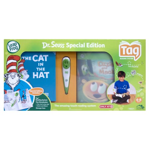 LeapFrog TAG Reading System, Dr. Seuss Cat in the Hat Book and Storage Case