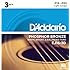 D'Addario EJ16-3D Phosphor Bronze Acoustic Guitar Strings, Light, 3 Sets