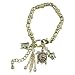 Goldtone Turtle Tossle Stretch Bracelet Fashion Jewelry