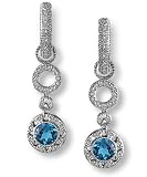 Jewelry : Double Round Stone Diamond Pave Charms