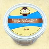 100% Pure Unrefined Organic Raw SHEA BUTTER - (1 Pound) from the nut of the African Ghana Shea Tree