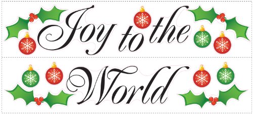 RoomMates RMK1410SCS Joy to the World Peel & Stick Wall Decals