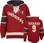 Maurice Richard Old Time Hockey NHL Lace Hooded Alumni Montreal Canadiens Jersey