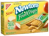 Newtons Fruit Crisp Snacks, Apple Cinnamon, 8-Count Boxes (Pack of 6)