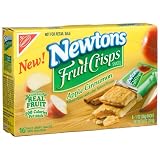 Nabisco Newtons Fruit Crisp Snacks, Apple Cinnamon, 8-Count Boxes (Pack of 6)