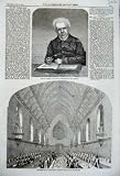 1859 PORTRAIT REV THOMAS DALE DINING HALL ASYLUM FOOD