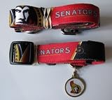 Ottawa Senators Pet Accessories Set - Large (6' Leash, Collar, and ID Tag)